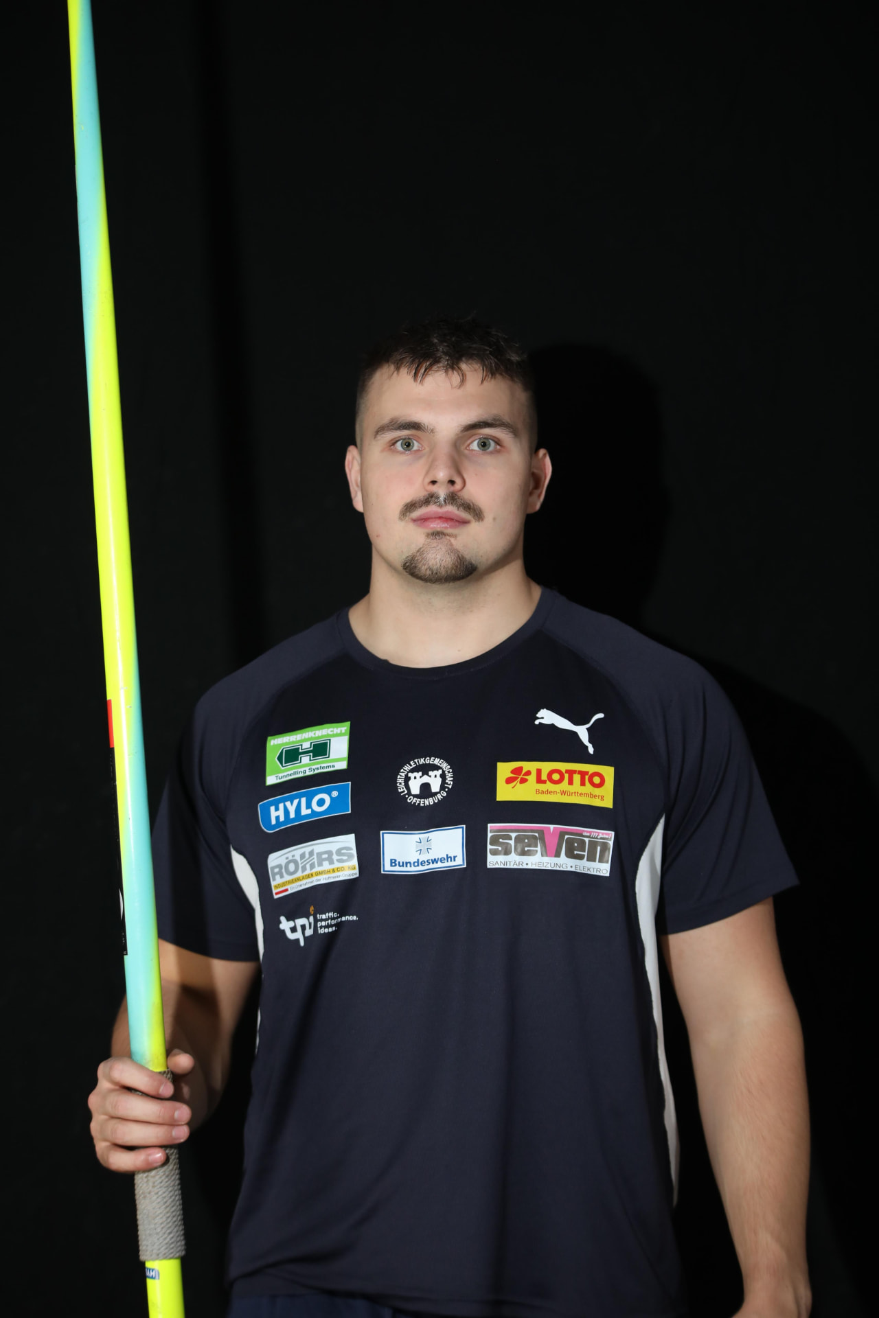 Max Dehning, Speerwurf – von Peter Seven gesponsert